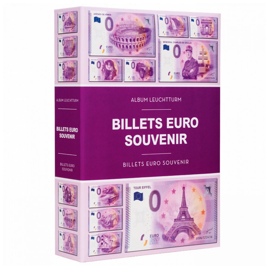 filatelicly's tweet image. #Leuchtturm 0 EURO album for 420 &quot;Euro Souvenir&quot; #banknotes has a hosting capacity of 420 Euro Souvenir banknotes: 70 firmly bound sheets for 6 banknotes per sheet! More info in the shop bit.ly/3PohRAQ We ship worldwide! #0euroalbum