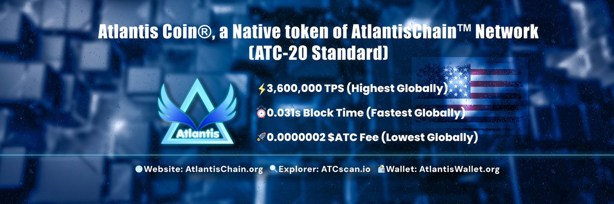 RichyATC's tweet image. A new DIGITAL-AGE in Blockchain CIVILIZATION powered by the most advanced technology on earth #AtlantisChain #ATC #ATC20