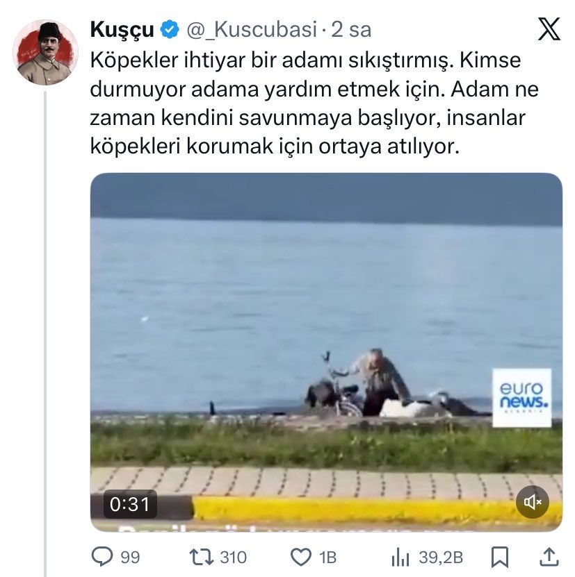 Arnavutluk’ta kaydedilen bir görüntü, aynı anda, farklı ülkelerden ama aynı anti woke-çok takipçili hesaplardan, köpekleri hedef gösteren bir bakış açısıyla paylaşılıyor. 

Köpek karşıtlığı küresel bir projedir, buna alet olan da (bilerek veya bilmeden) bu projenin aparatıdır.