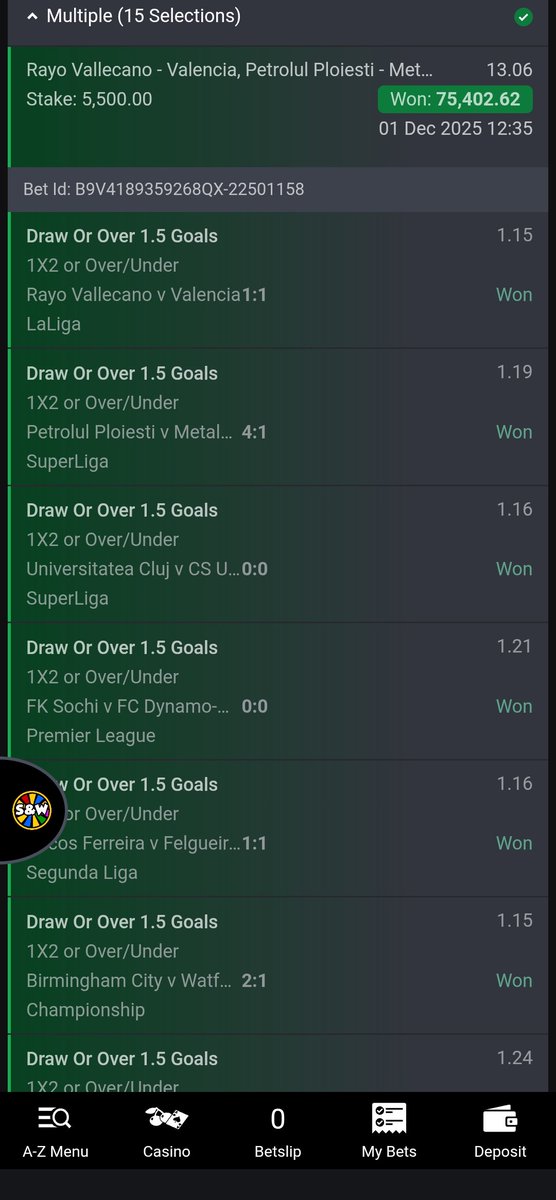 MOE__BOY's tweet image. We boom 13 odds on Bet9ja yesterday 💥💥 
Draw or over 1.5 goals get in 🎉🎉
Any winners? 

Join us here: t.me/MoeboyTG

#Bet9jaCode