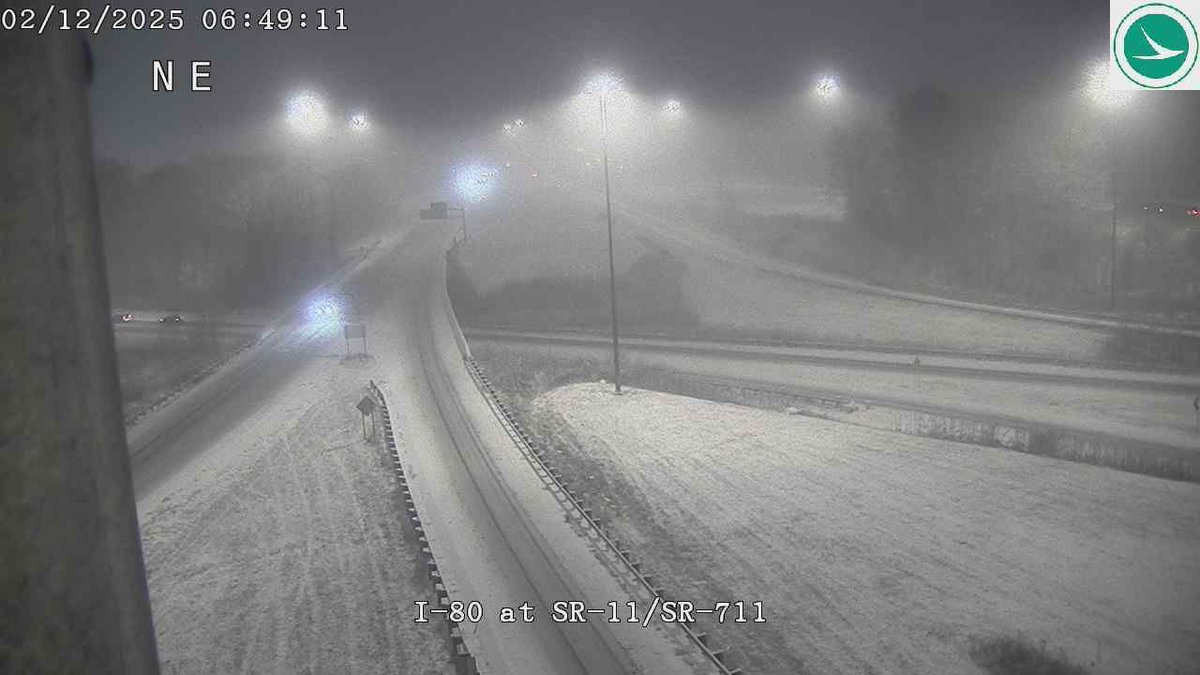 Challenging morning on the roads as expected. Snow will taper off after 9am or so.