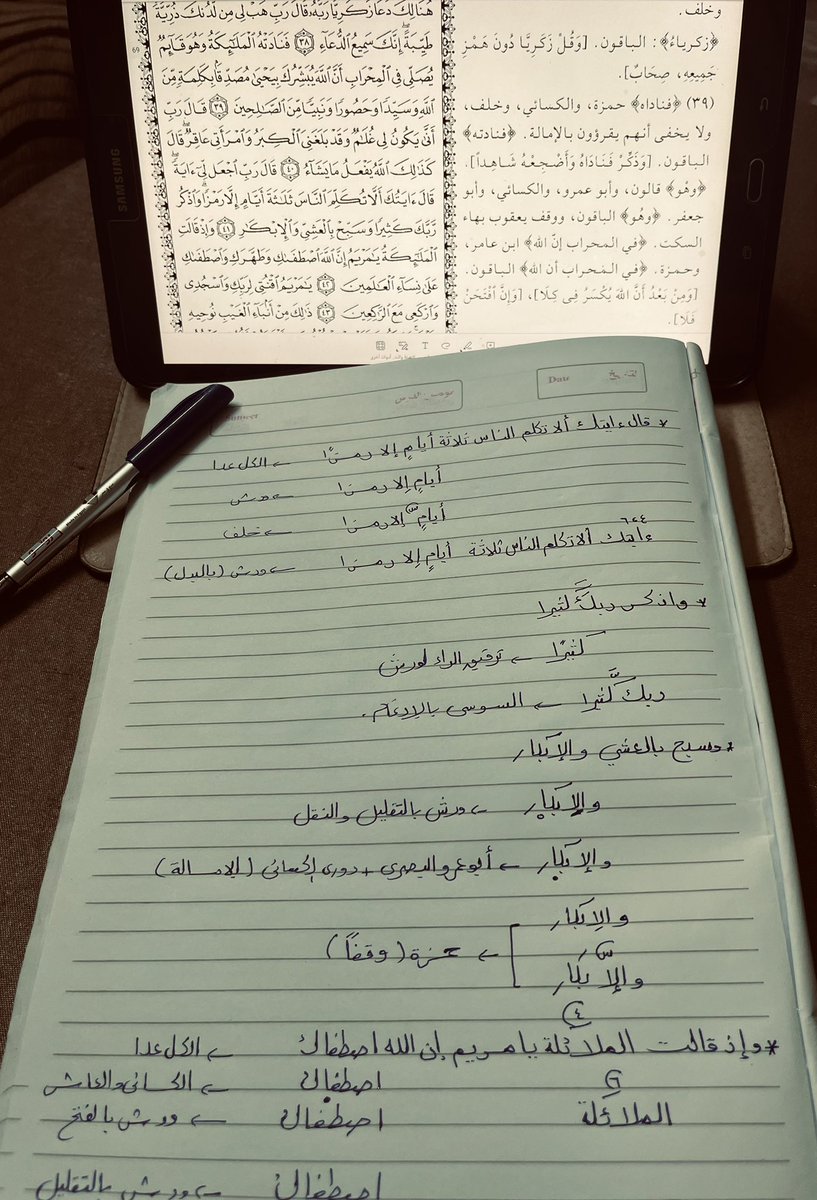 ياربّ إلا الكسل في القرآن،
باعد بينى وبينه.

ما تأخر أبدًا من بدأ، فابدأ.
الله ينعم علينا ويثبتنا ويعلّق قلوبنا بالقرآن دايمًا.