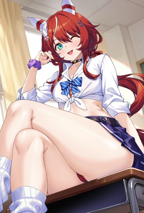 「ねぇねぇ〜先輩、放課後またこの前のとこ行って遊ばない?」

太ももをつい盛りすぎちゃって、
昔バレエやってたなんて全然わからない感じになっちゃった。

SKEBご依頼有難うございました 