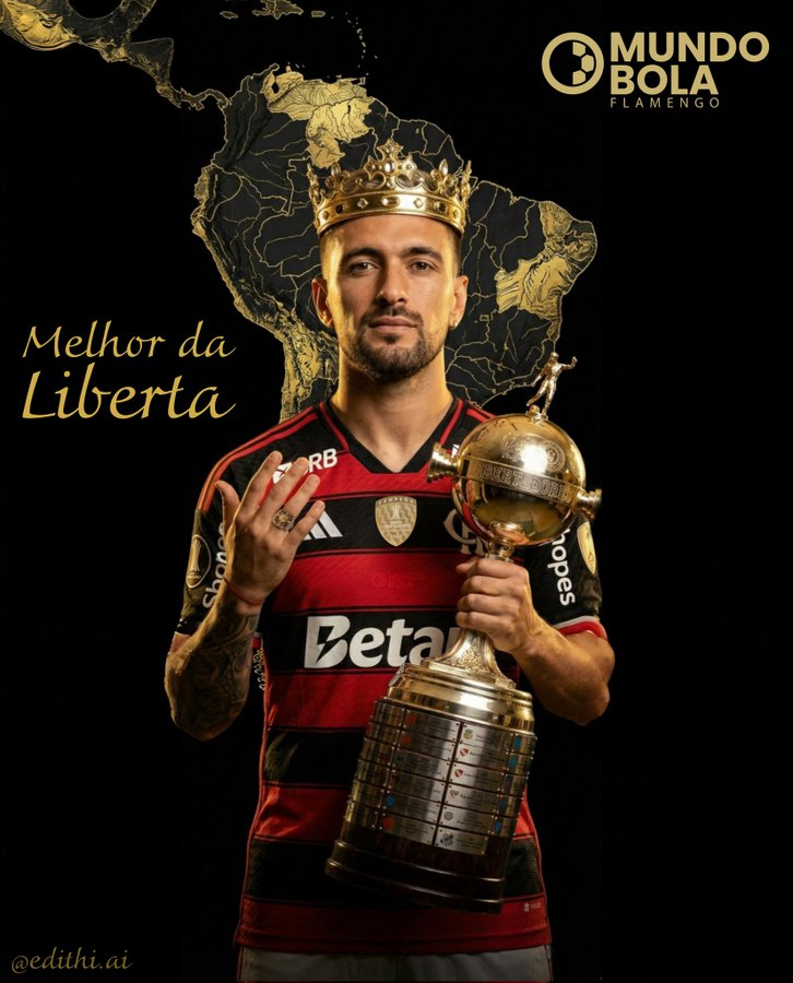 Arrascaeta é eleito o melhor jogador da Libertadores da América 2025 e leva o anel da Conmebol!  Vocês concordam com a decisão ou dariam o anel para outro jogador?  
#Flamengo 
#Libertadores 
#conmebol 
#tetra 
#arrasca