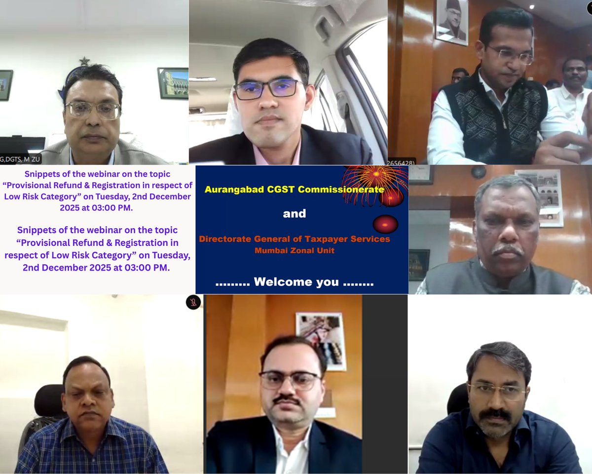 DGTS,MZU and CGSTAurangabad, conducted impactful Seminar-cum-Webinar with 250+ participants joining physically and online.The session on Provisional Refund &amp; Registration–Low Risk Category saw active engagement and an enriching Q&amp;A.Truly productive and knowledge-enhancing program