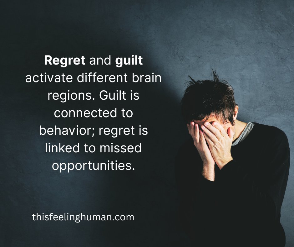 Guilt is tied to your actions.
Regret is tied to your “what ifs.”

One moves you forward, the other keeps you looking back. Knowing which is which changes everything.

👉 thisfeelinghuman.com