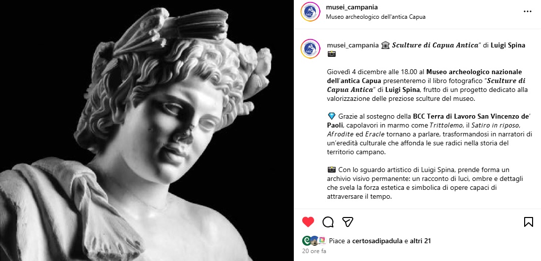 museosmcv's tweet photo. Un importante progetto di valorizzazione delle sculture del Museo archeologico nazionale dell'antica Capua di Santa Maria Capua Vetere.

Giovedì 4 dicembre 2025 ore 18.
Leggi qui: https://t.co/6ZQ4MCbyeg https://t.co/QmvSaFvKCs