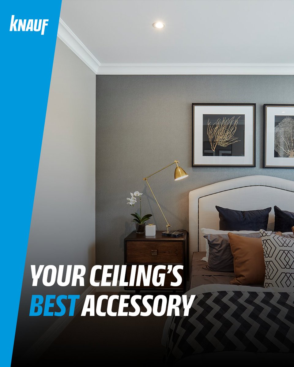 Accessories complete a look, and when designing a beautiful room, that means adding cornice.  

See the Knauf Cornice Range: spkl.io/6012A5fWG

#KnaufAU #Sheetrock #Cornice #BuildOnUs