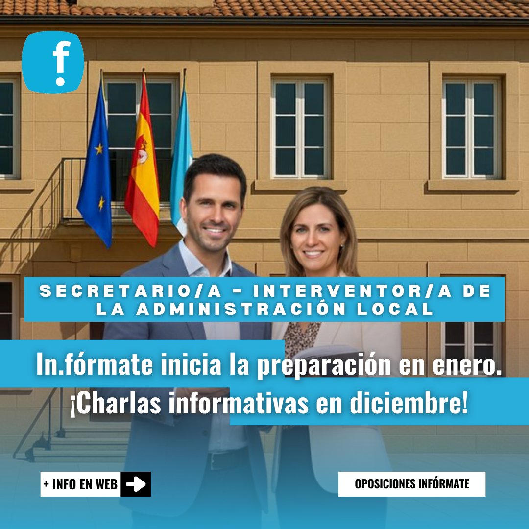 InformateEmpleo's tweet photo. 👩🏫 𝐍𝐔𝐄𝐕𝐀𝐒 𝐂𝐇𝐀𝐑𝐋𝐀𝐒 𝐈𝐍𝐅𝐎𝐑𝐌𝐀𝐓𝐈𝐕𝐀𝐒 𝐄𝐍 𝐃𝐈𝐂𝐈𝐄𝐌𝐁𝐑𝐄 de #Secretario - #Interventor de la #AdministraciónLocal 👇
🗣️ Miércoles 𝟏𝟎 𝐝𝐞 𝐝𝐢𝐜𝐢𝐞𝐦𝐛𝐫𝐞
👨💻 La preparación se 𝐢𝐧𝐢𝐜𝐢𝐚 𝐞𝐧 𝐞𝐧𝐞𝐫𝐨
No te la pierdas! 👉 https://t.co/vifeGfJH2R https://t.co/pRxb6UDTZZ