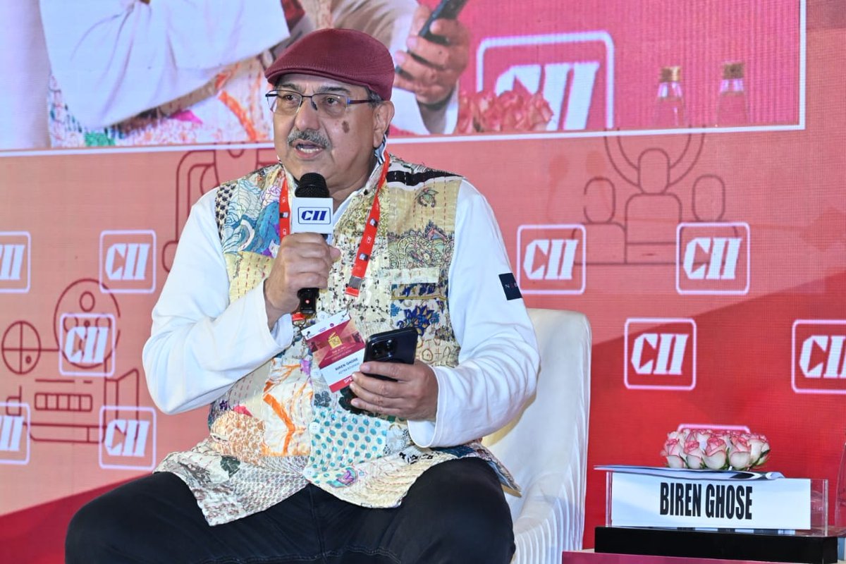 CII4MnE's tweet photo. Technology doesn’t need an “e-prefix” anymore. It’s here fully, permanently.
Our job now isn’t to fear it or worship it, but to understand where the boundaries must be. The Lakshman Rekha matters more than ever.
~ Biren Ghose, Founder & CEO, Astra Studios during Plenary XI: Responsible AI and the New Frontiers of Storytelling: Is there a Lakshman Rekha? at #CIIBigPictureSummit2025 @MIB_India @followciiBB