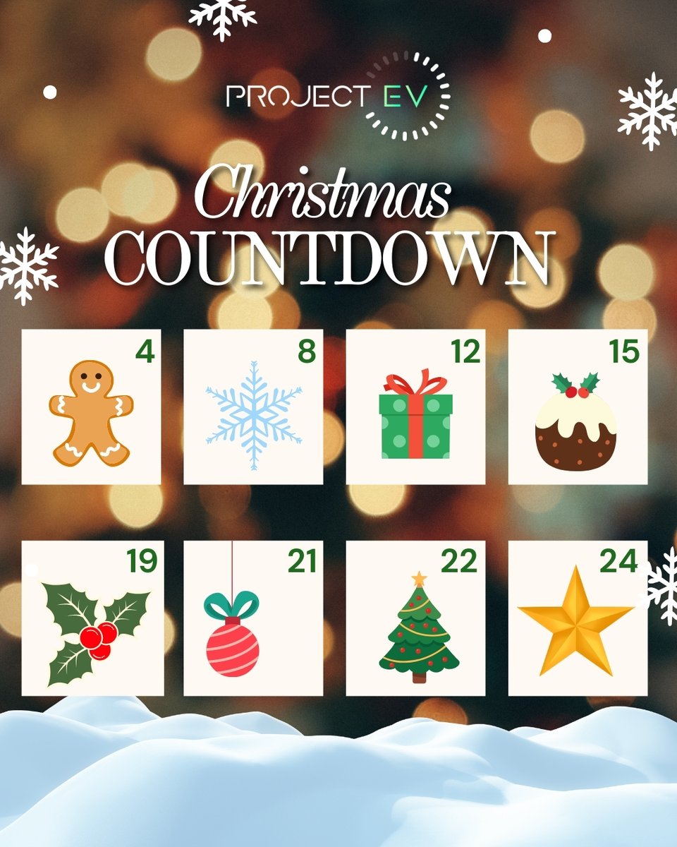 We’re charging into Christmas! 🎄⚡️ 

Join us for 9 festive days of power, innovation and electrifying surprises. 

Let the countdown begin!

#ProjectEV #EVCharging #DriveElectric #ChristmasCountdown #ChargedUpForTheHolidays