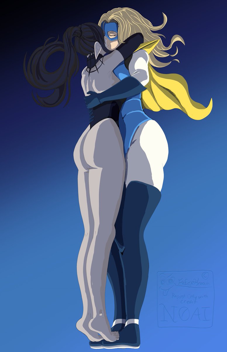 Lanya kissing The Blond Blazer
#LaynaLazArt