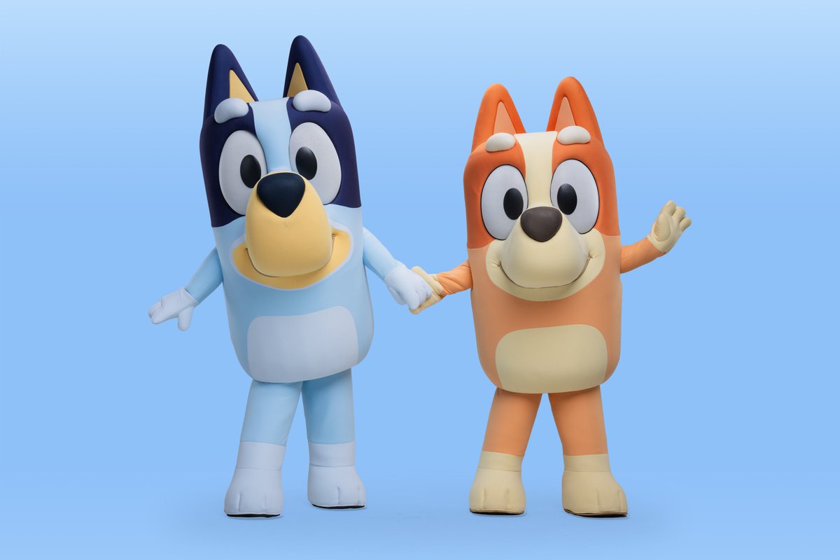 ScottGustin's tweet photo. NEW: Bluey is FINALLY coming to Disneyland in a new show debuting on March 22 at Fantasyland Theatre at Disneyland Park. "Bluey’s Best Day Ever” will feature Bluey and Bingo in a new interactive live show inspired by the Disney+ animated series. https://t.co/2K3hdauJJw