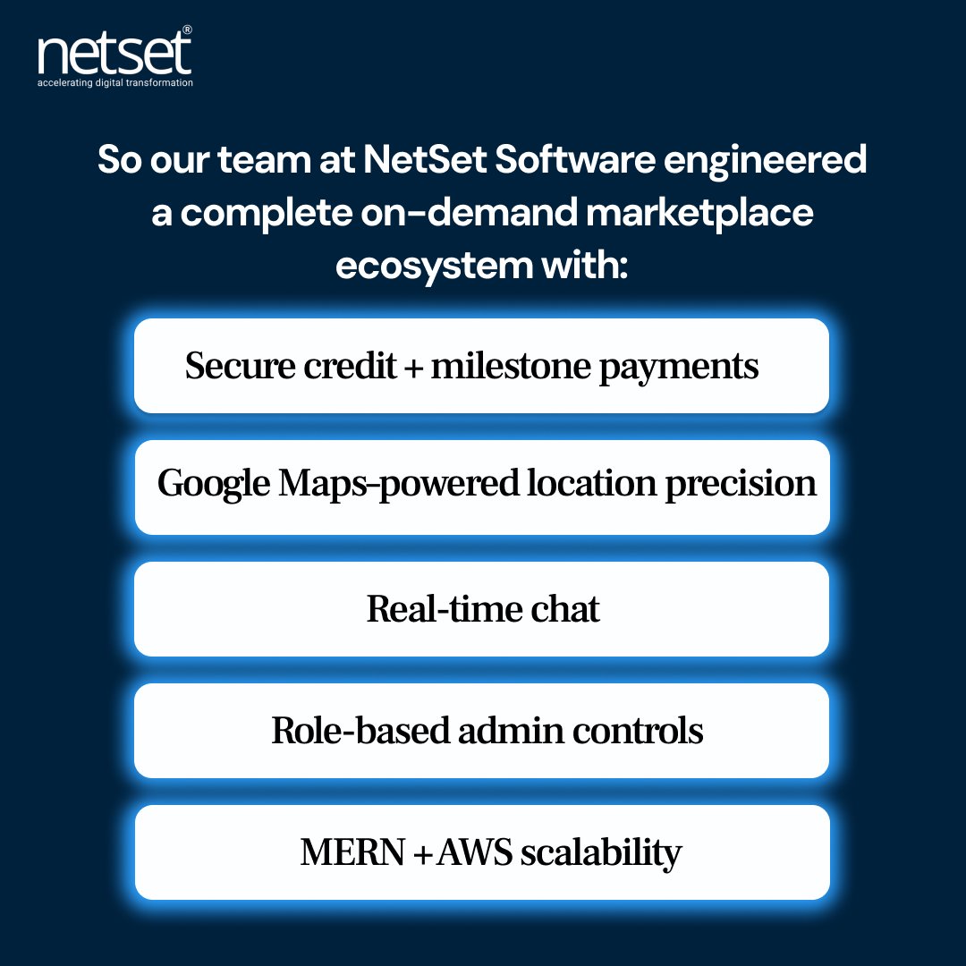 NetSet_Software's tweet image. NetSet Software built a secure, scalable on-demand marketplace for SkillScoop — with Stripe payments, Maps-based job matching, real-time chat, and a MERN + AWS stack.
Case study 👇
netsetsoftware.com/case-study/ski…
#NetSetSoftware #marketplace #TrendingNow #TechNews