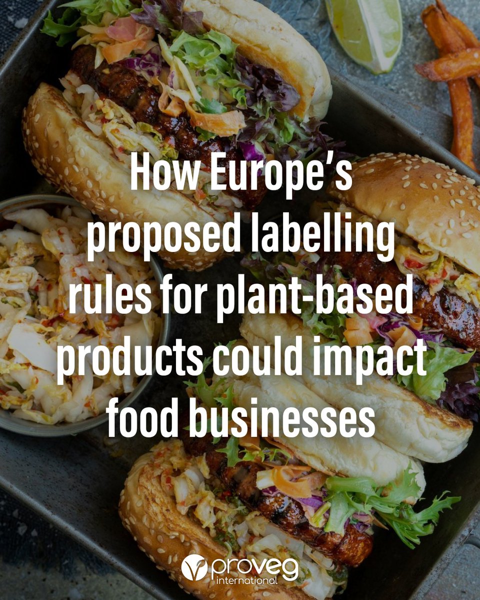 ProVeg_Int's tweet image. Ever wondered if “veggie burger” could become history? 🌱 The EU’s new labelling rules may change how plant-based products reach our shelves—and our plates. 🍽️ Dive in and see what this means for innovation, food businesses, and your next bite!

➡️ hubs.ly/Q03Wp0tw0