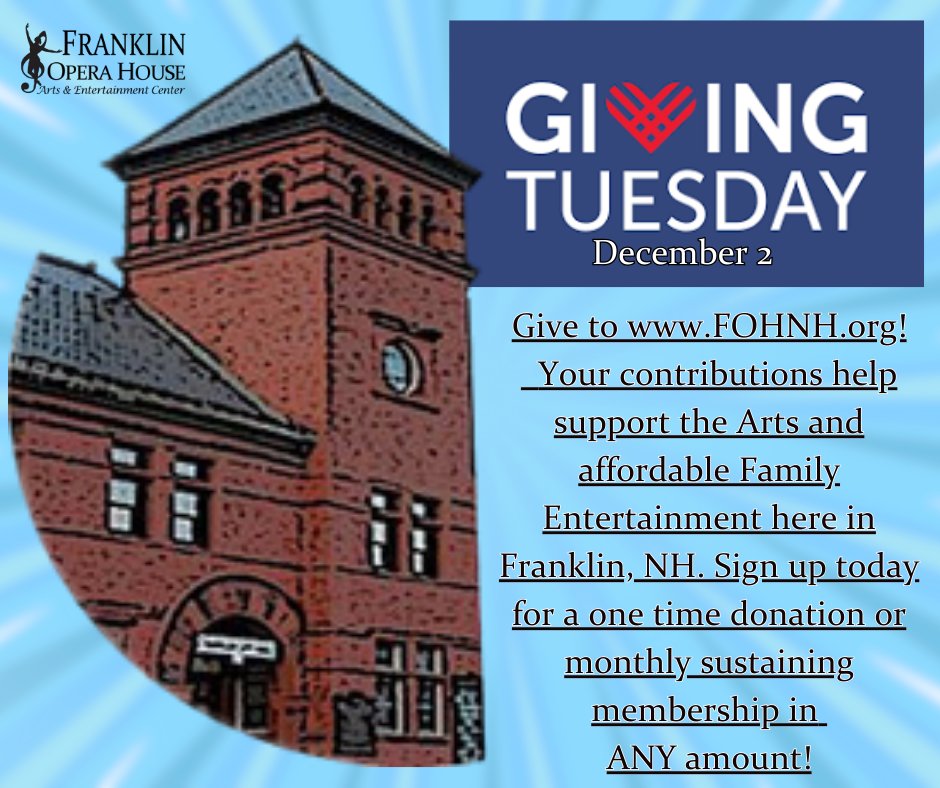 FranklinOpHouse's tweet photo. It's Giving Tuesday! https://t.co/dbSewWc4ka