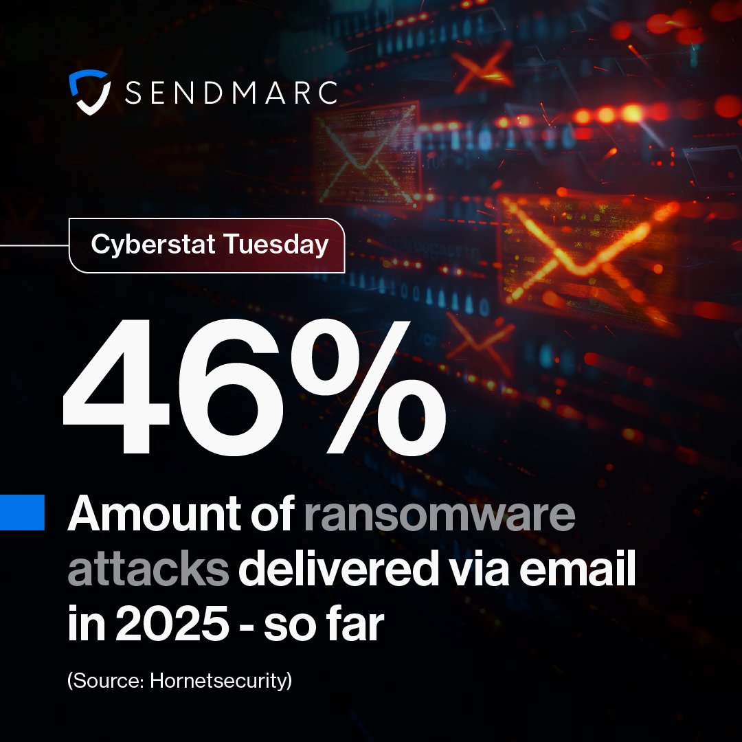 Sendmarc's tweet image. 𝗔𝗹𝗺𝗼𝘀𝘁 𝗵𝗮𝗹𝗳 𝗼𝗳 𝟮𝟬𝟮𝟱 𝗿𝗮𝗻𝘀𝗼𝗺𝘄𝗮𝗿𝗲 𝗮𝘁𝘁𝗮𝗰𝗸𝘀 𝘄𝗲𝗿𝗲 𝗶𝗻𝗶𝘁𝗶𝗮𝘁𝗲𝗱 𝘁𝗵𝗿𝗼𝘂𝗴𝗵 𝗲𝗺𝗮𝗶𝗹. Enforcing DMARC stops impersonation, blocks fake emails, and reduces your ransomware risk. Book a demo: eu1.hubs.ly/H0q4gY80

#DMARC #Cybersecurity