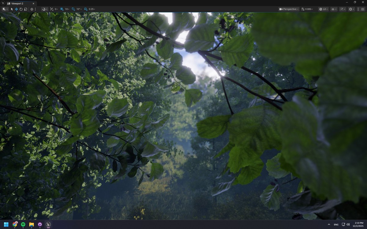 ShiiineShiiine's tweet image. experimenting with new UE features, epic games cooked hard

nanite, lumen, pcg, pve, quixel megaplants and megascans

runs on 80 fps while looking so good, high poly trees are so pretty!

#UnrealEngine5 #Nanite #Lumen