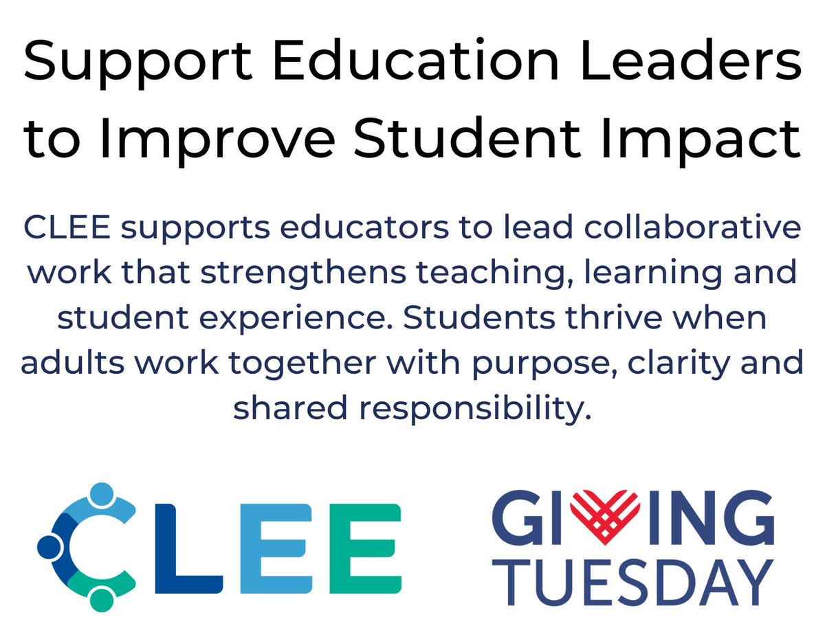 As a non-profit, CLEE relies on generous donors like you to amplify our work. Help us support educators who lead the immense task of transforming public schools into places of joyful, purposeful learning for each and every student.
clee.org/annual-fund/