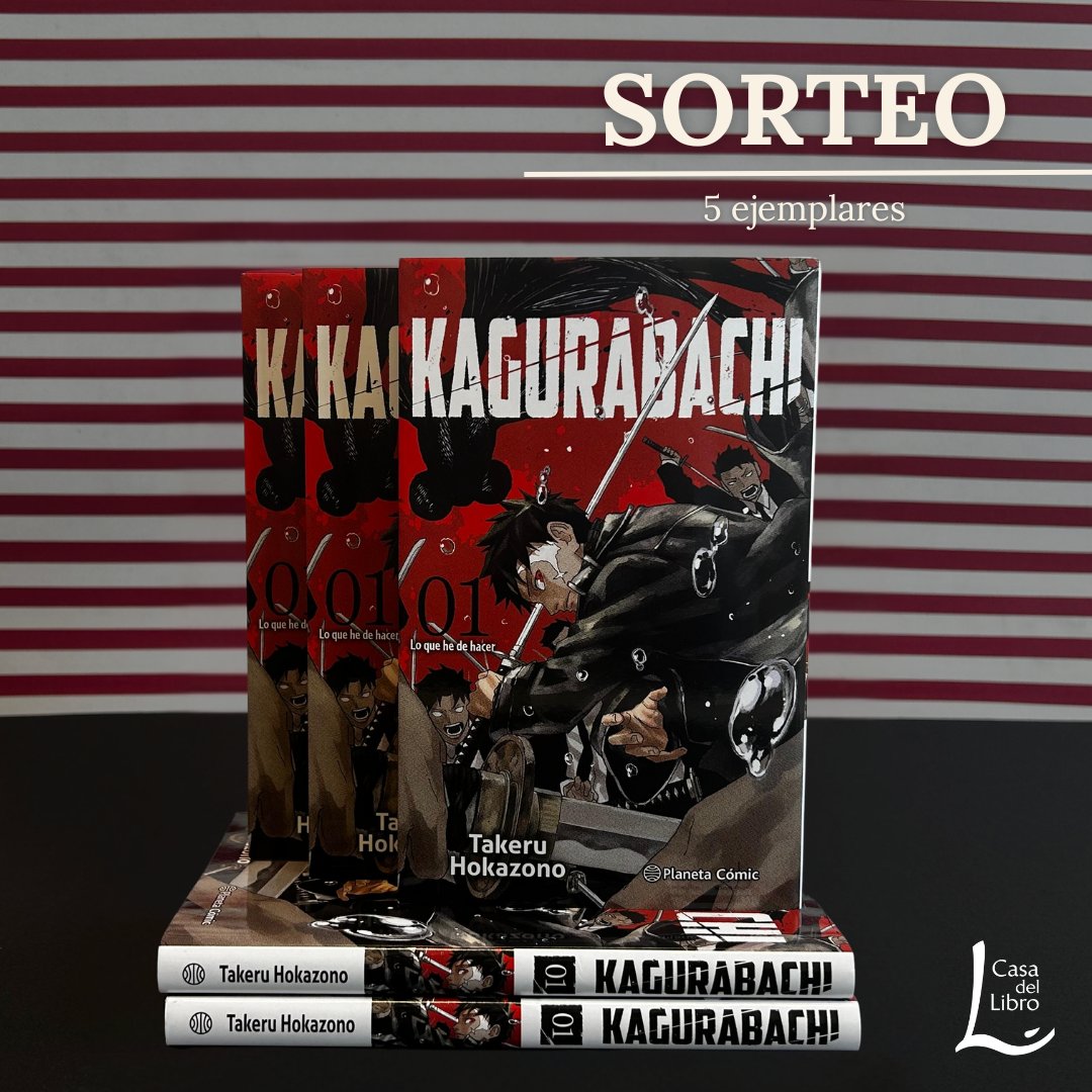 casadellibro's tweet image. ¡SORTEO! 

Si te flipan los mangas llenos de acción, espadas legendarias y batallas imposibles, prepárate porque…
¡Sorteamos 5 ejemplares de "KAGURABACHI Nº 01", el manga que lo está petando!

Participa 👇👇👇
✅ Síguenos @casadellibro
❤️ Dale like
🔁 Haz RT
💬 Cuéntanos qué…