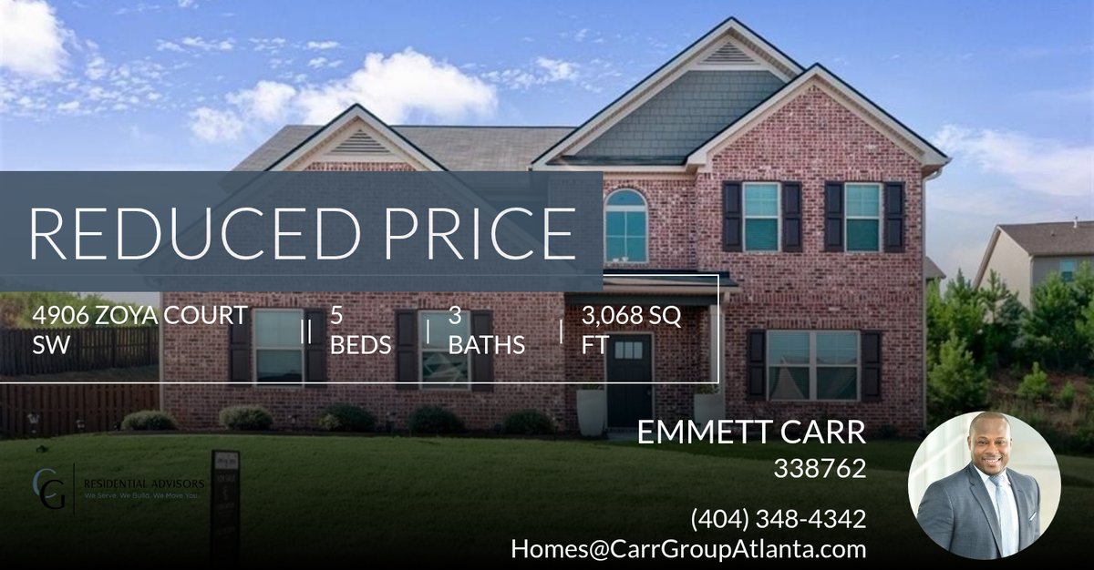 ecarr_ilt's tweet photo. 📍 Reduced Price 📍 This recently reduced home at 4906 Zoya Court Sw in Atlanta won't last long, so, don't wait to set up a showing! Reach out here or at (404) 348-4342 for more information! https://t.co/xLdocaQsLk https://t.co/dlSmpzHGVw