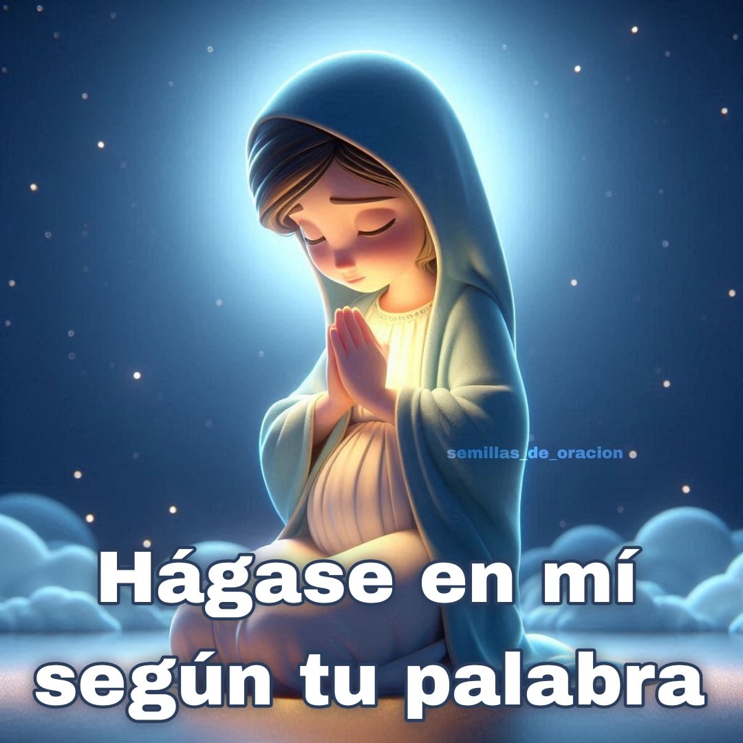 Que nada nos impida escuchar la voz de Dios y seguir su camino... Miremos a la Maestra en obediencia.

#semillasdeoracion #adviento #2026 #navidad #nativity #chirstmas #advent #jesus