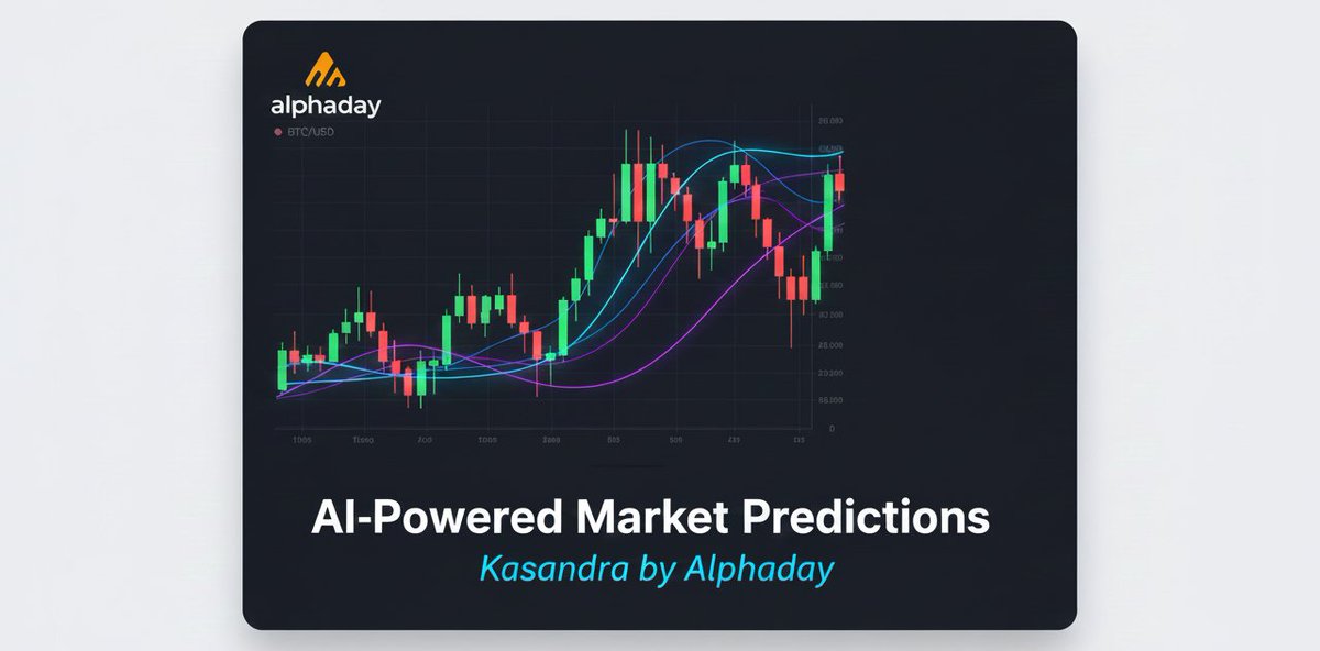 AlphadayHQ's tweet image. Predict short-term market moves with smarter signals.

Kasandra AI on Alphaday overlays AI-powered trend predictions directly onto price charts so you can spot momentum faster and decide with clarity.

Less guesswork. More signal.

Explore Kasandra → kasandra.alphaday.com