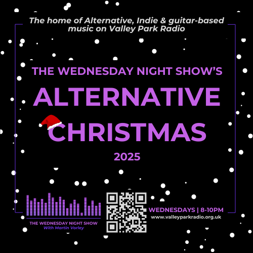 Valleyparkradio's tweet photo. The Wednesday Night Show's Alternative Christmas Playlist is now live on Spotify.  So if you are a fan of the likes of Foo Fighters, Sam Fender &amp; Coldplay, head over to @mjvorgo's link tree to pick up the playlist!
https://t.co/HvLCAq6RAl https://t.co/lUF9gbY99w