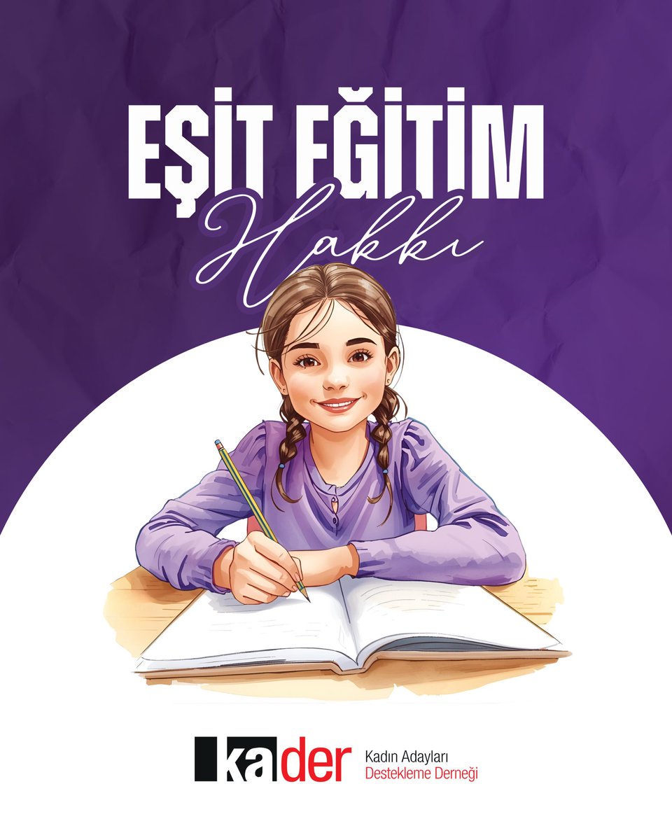 Eğitim hakkı, her çocuğun doğuştan sahip olduğu temel bir insan hakkıdır. Ancak "herkes için eğitim" demek yetmez; asıl mesele eşit ve erişilebilir eğitimdir.

Gerçek bir eşitlik için kız çocuklarının eğitime erişiminin önündeki engeller kaldırılmalı; eğitim sosyoekonomik