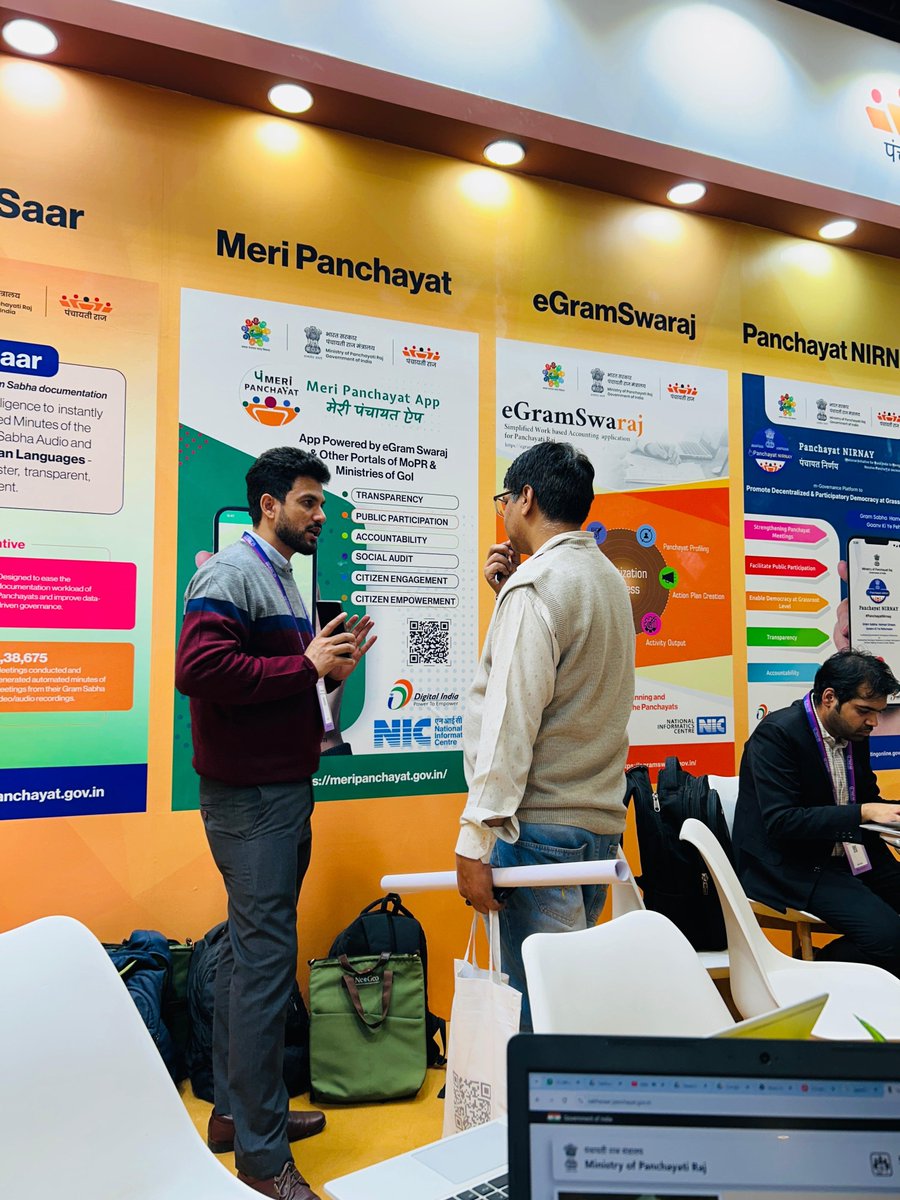 mopr_goi's tweet image. MoPR Pavilion Highlights Geospatial Innovations for Grassroots Governance at GeoSmart World Conference &amp;amp; Expo 2025

The Ministry of Panchayati Raj’s #pavilion on the theme “Digital Maps @ Gram Panchayat: Empowering Grassroots through Geospatial Knowledge” is presenting a focused