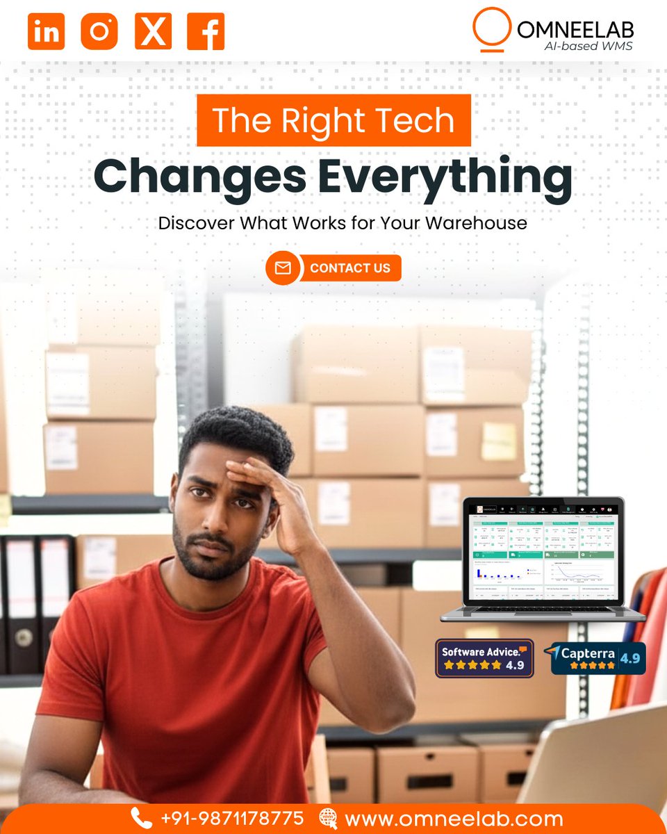 omneelabWMS's tweet image. The right tech changes everything! Transform your warehouse with OmneelabWMS—streamline processes, boost accuracy, and scale effortlessly . Don&apos;t let outdated systems hold you back! #OmneelabWMS #TechTransformation