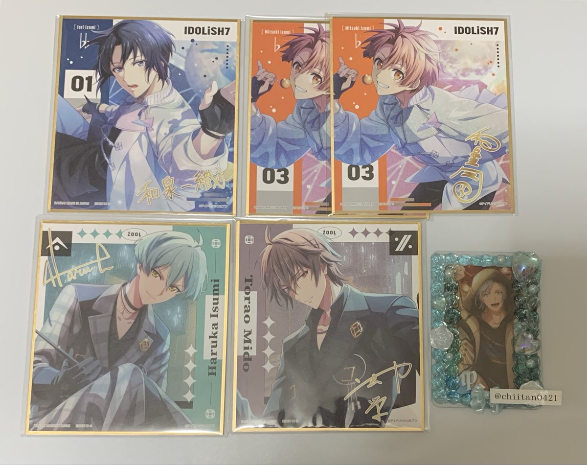 一織 Op.7 色紙 一織 Op.7 色紙 アイドリッシュセブン（原作版） ミニ色紙セット A：和泉一