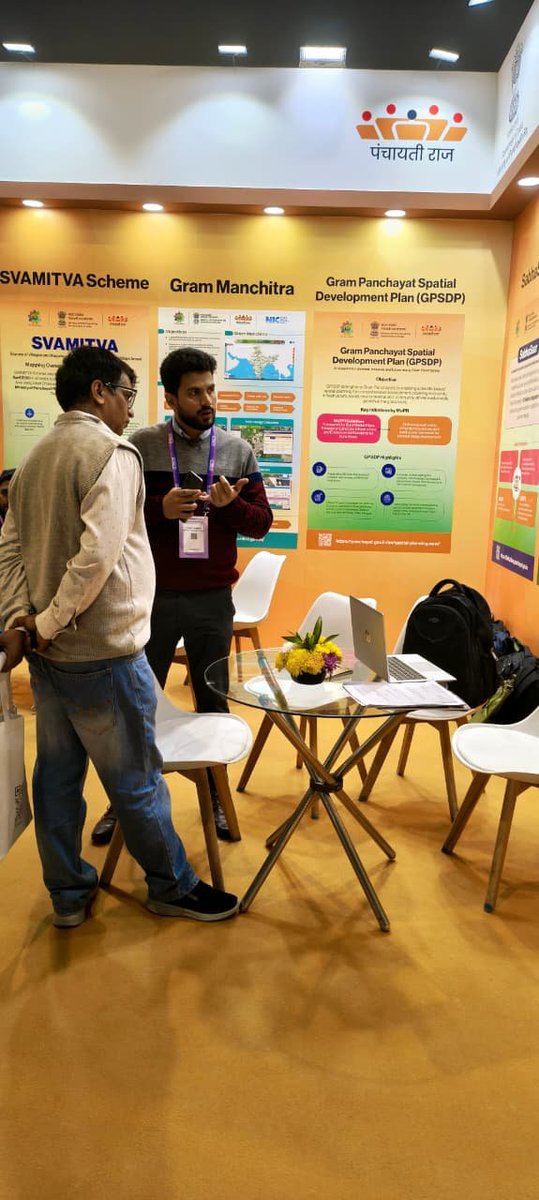 mopr_goi's tweet image. MoPR Pavilion Highlights Geospatial Innovations for Grassroots Governance at GeoSmart World Conference &amp;amp; Expo 2025

The Ministry of Panchayati Raj’s #pavilion on the theme “Digital Maps @ Gram Panchayat: Empowering Grassroots through Geospatial Knowledge” is presenting a focused