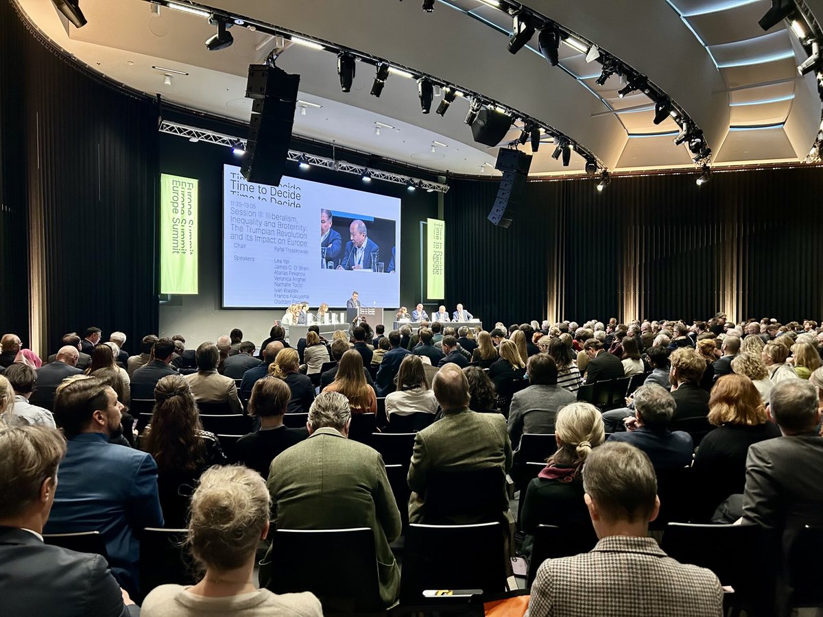 Exellent debate on the transatlantic relationship at the #timetodecide conference of ⁦<a href="/erstefoundation/">ERSTE Foundation | @erstestiftung.org on Bluesky</a>⁩ and ⁦<a href="/IWM_Vienna/">IWM</a>⁩ today in Vienna with Francis Fukuyama, ⁦<a href="/NathalieTocci/">Nathalie Tocci</a>⁩ Rafal Trzaskowski, ⁦<a href="/IvanKrastev/">Ivan Krastev</a>⁩ et al
