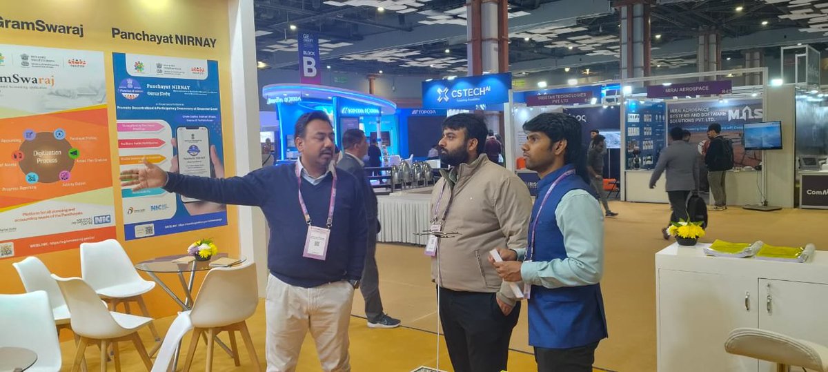 mopr_goi's tweet image. MoPR Pavilion Highlights Geospatial Innovations for Grassroots Governance at GeoSmart World Conference &amp;amp; Expo 2025

The Ministry of Panchayati Raj’s #pavilion on the theme “Digital Maps @ Gram Panchayat: Empowering Grassroots through Geospatial Knowledge” is presenting a focused