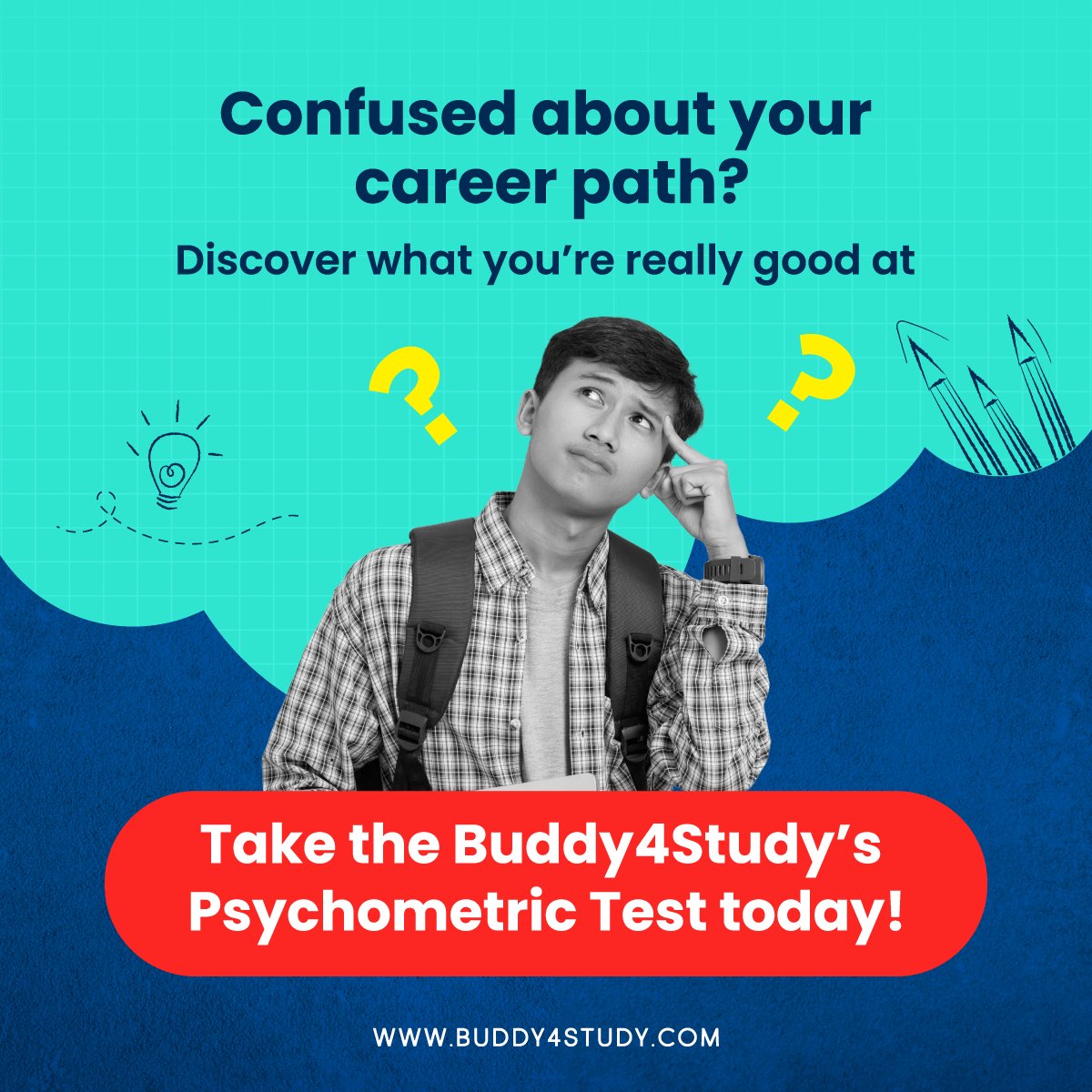 Still unsure about which career suits you the best? Looking for expert guidance to make the right choice? Buddy4Study’s Psychometric Test helps you turn uncertainty into clarity by aligning your skills and personality with the right career path.

The test lets you:
➡ Identify