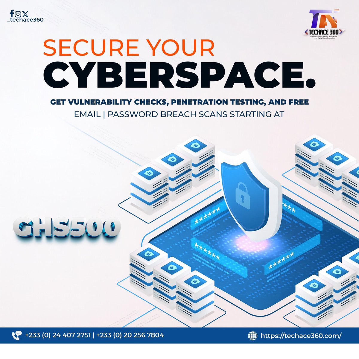 TechAce_360's tweet photo. Your data deserves real protection. 🔒
Vulnerability checks &amp; penetration testing now at GHS500. #TechAce360
https://t.co/IoyjcVXvrg https://t.co/0LbTk7ifNB