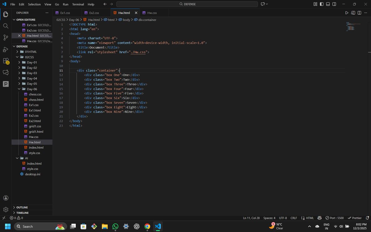 Shivam_thisside's tweet image. That One layout which Rohit bhaiya gave as Homework in CSS grid video,
Finally able to build it and because of this my CSS grid concepts are more clear now 😊🧑‍💻  .
#CoderArmy #WebDev #CSSgrid @rohit_negi9