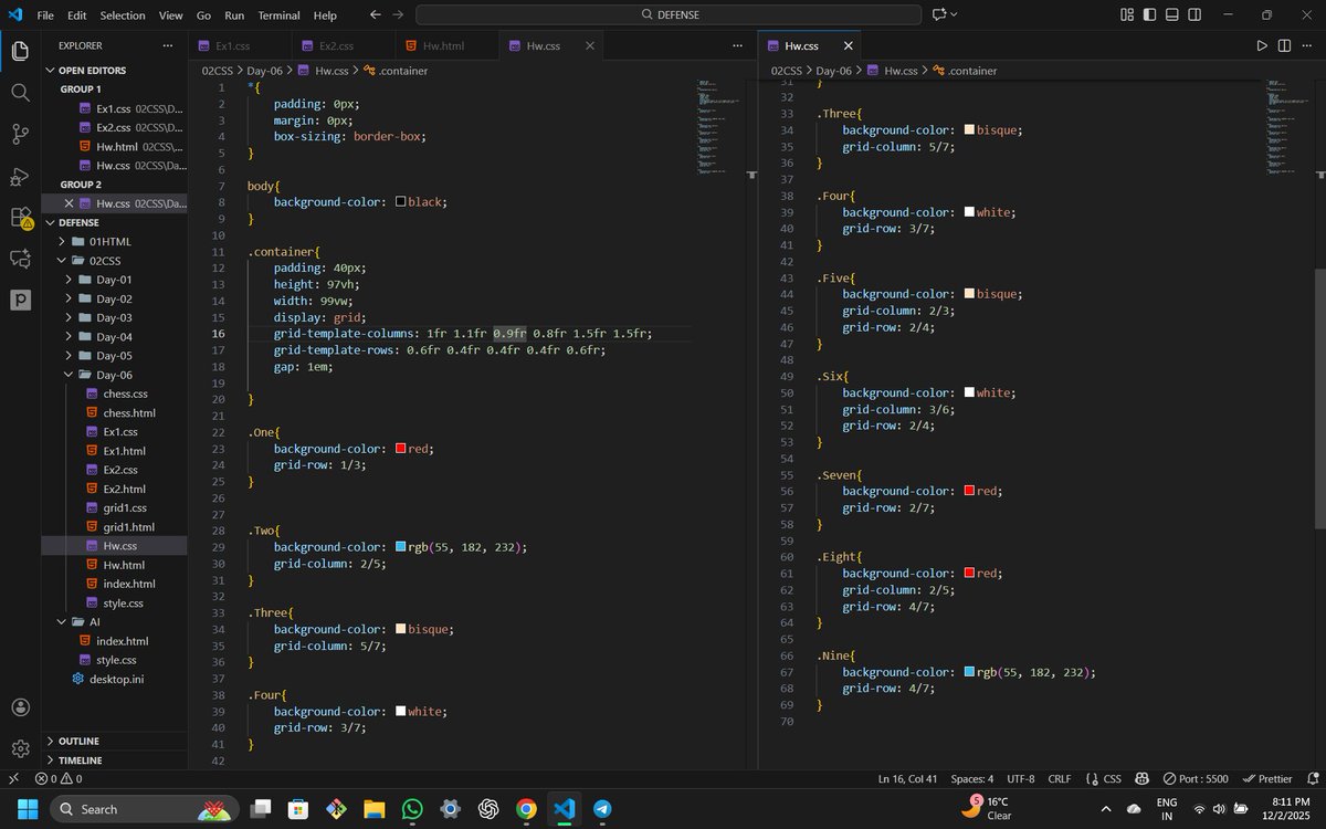 Shivam_thisside's tweet image. That One layout which Rohit bhaiya gave as Homework in CSS grid video,
Finally able to build it and because of this my CSS grid concepts are more clear now 😊🧑‍💻  .
#CoderArmy #WebDev #CSSgrid @rohit_negi9