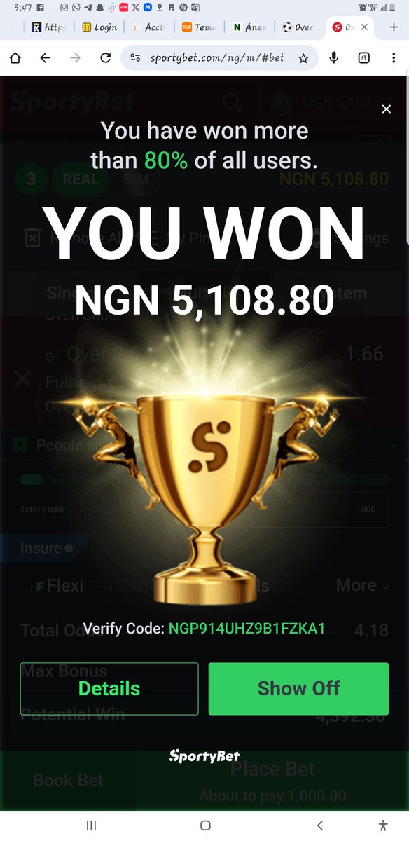 OceanTV3's tweet photo. Moore thank you first time winning your game, I selected the first 2 game and play https://t.co/AF6k2i43hP