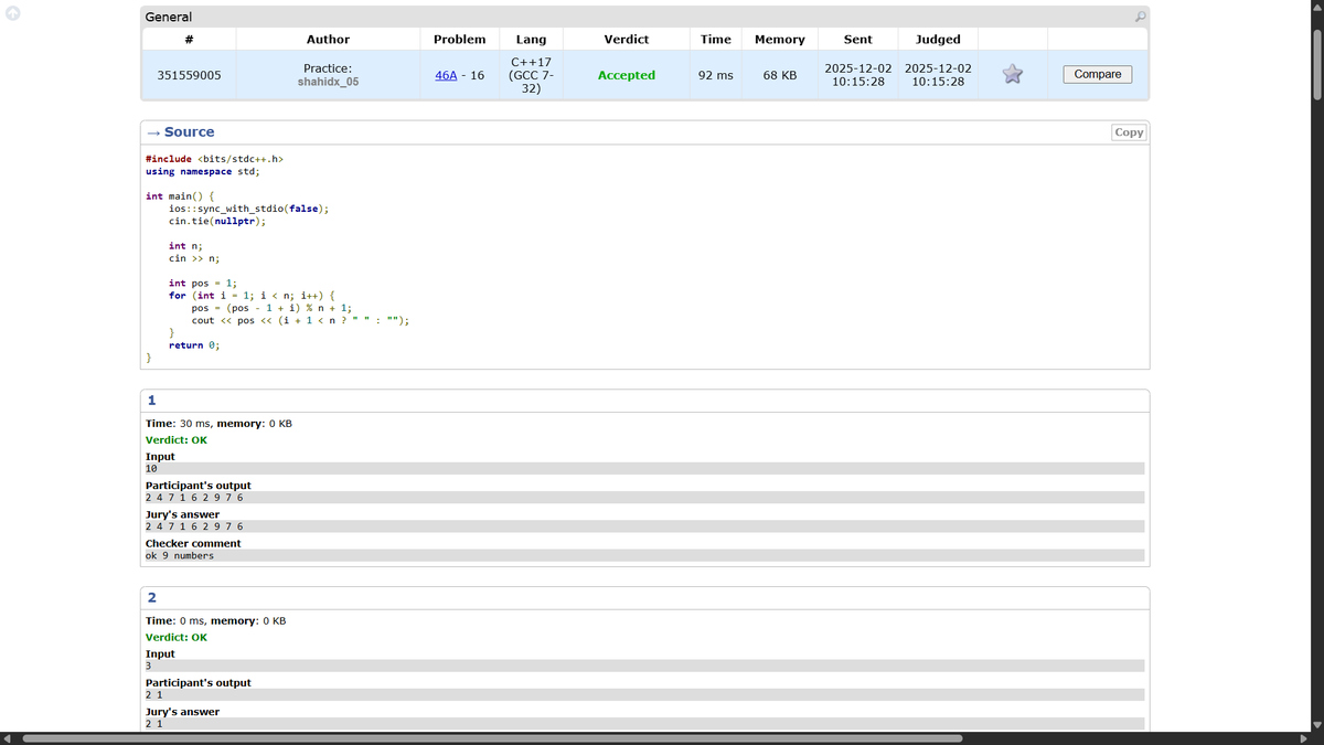 shahidx_05's tweet image. Day 262 – #365DaysOfCode

✅ Count Distinct Integers After Reverse
✅ Find Bottom Left Tree Value
✅ Maximize String Score
✅ Codeforces 46A

#DSA #LeetCode #GfG #Codeforces #ProblemSolving #LearnInPublic #BuildInPublic