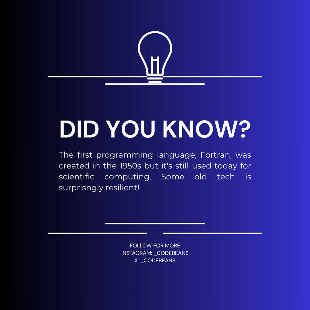 _codebeans's tweet image. Decades later, it’s still a backbone in high-performance computing from climate models to space research.

#TechKnowledge #ComputingOrigins #HighPerformanceComputing #ScientificInnovation #TechEvolution #STEMLearning #DigitalDiscovery #CodingJourney #TechAwareness