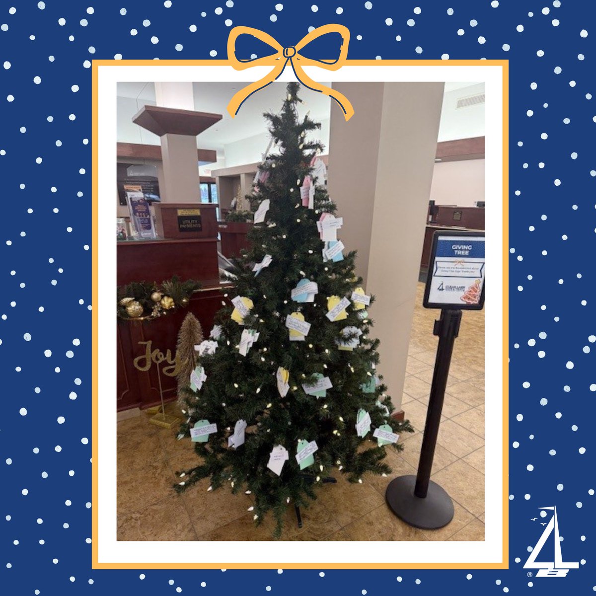 Don't forget to stop by the Clear Lake lobby to be a part of our Giving Tree this holiday season! Every ornament represents a local family, and we'd love to come together to make holidays brighter for our community this year. 

#GivingTree #HolidayGiving #HolidayCheer