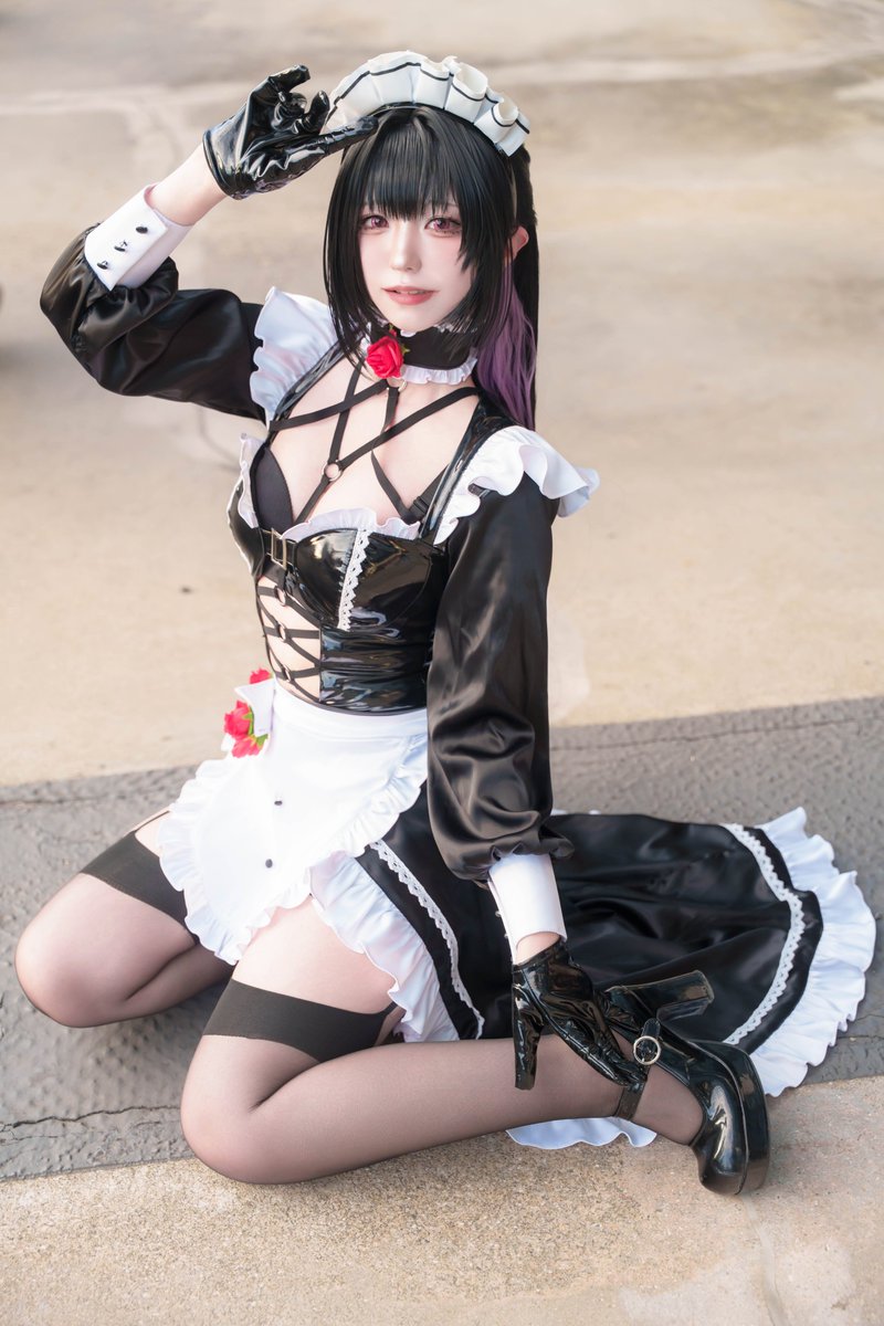 勝利の女神：NIKKE ミハラ メイド #NIKKEcosplay #ミハラ #Mihara