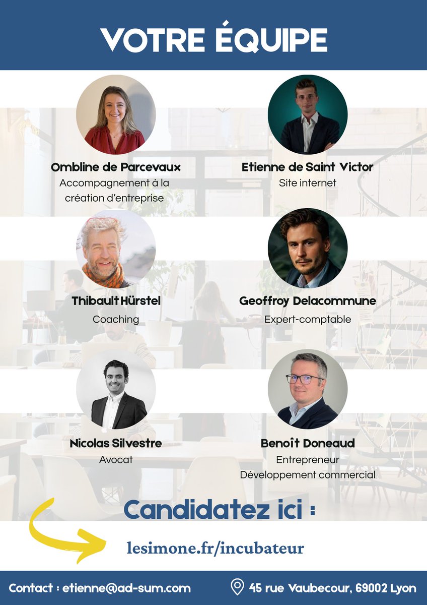 💥 C'est le grand jour !
🚀Au Simone, nous lançons aujourd'hui un incubateur unique dédié aux entrepreneurs qui souhaitent développer un projet utile, ancré dans le réel et orienté vers le Bien Commun : Le Simone Lab'.
💛🩵 Candidatez ici jusqu'au 31.01 : lesimone.fr/incubateur/