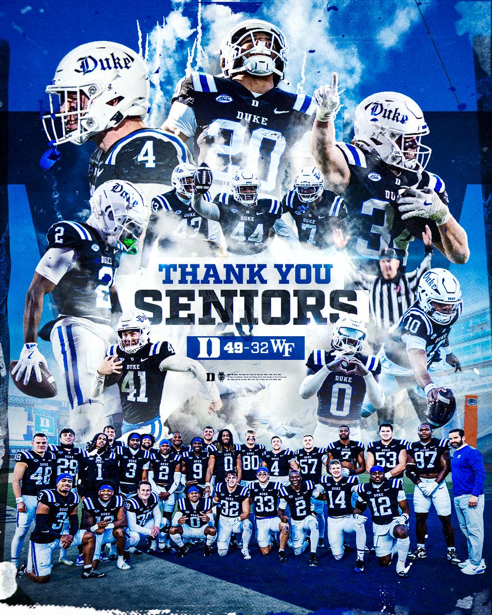 The Senior Night win poster 😈
