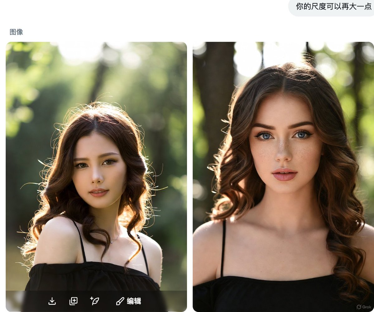 bitcool1234's tweet image. 用 #Grok 生成擦边图片的尽头是 ：Unfortunately I can&apos;t generate that kind of image.

它应该懂我意思了，😂