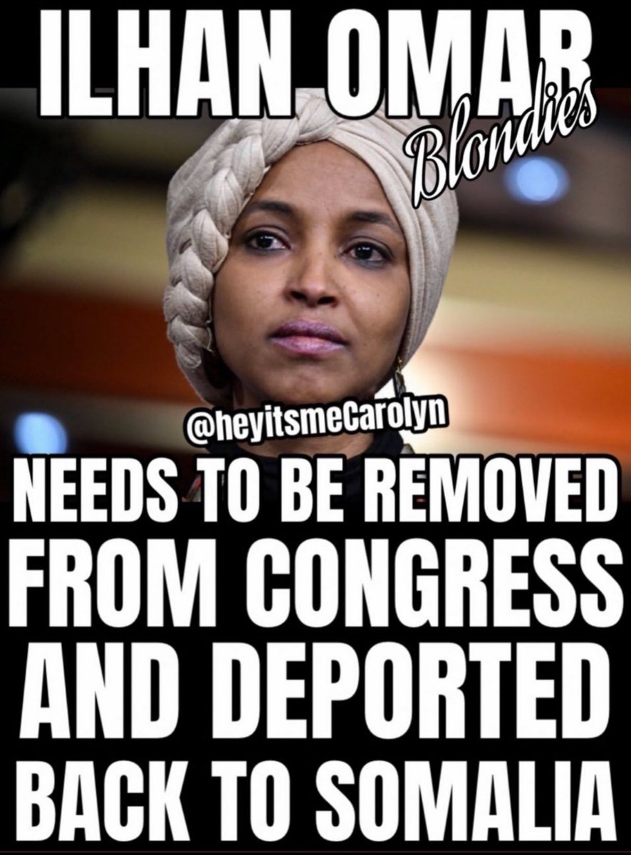 heyitsmeCarolyn's tweet image. Do you agree that lIhan 0mar needs to be removed from Congress and DEP0RTED‼️

YES or NO