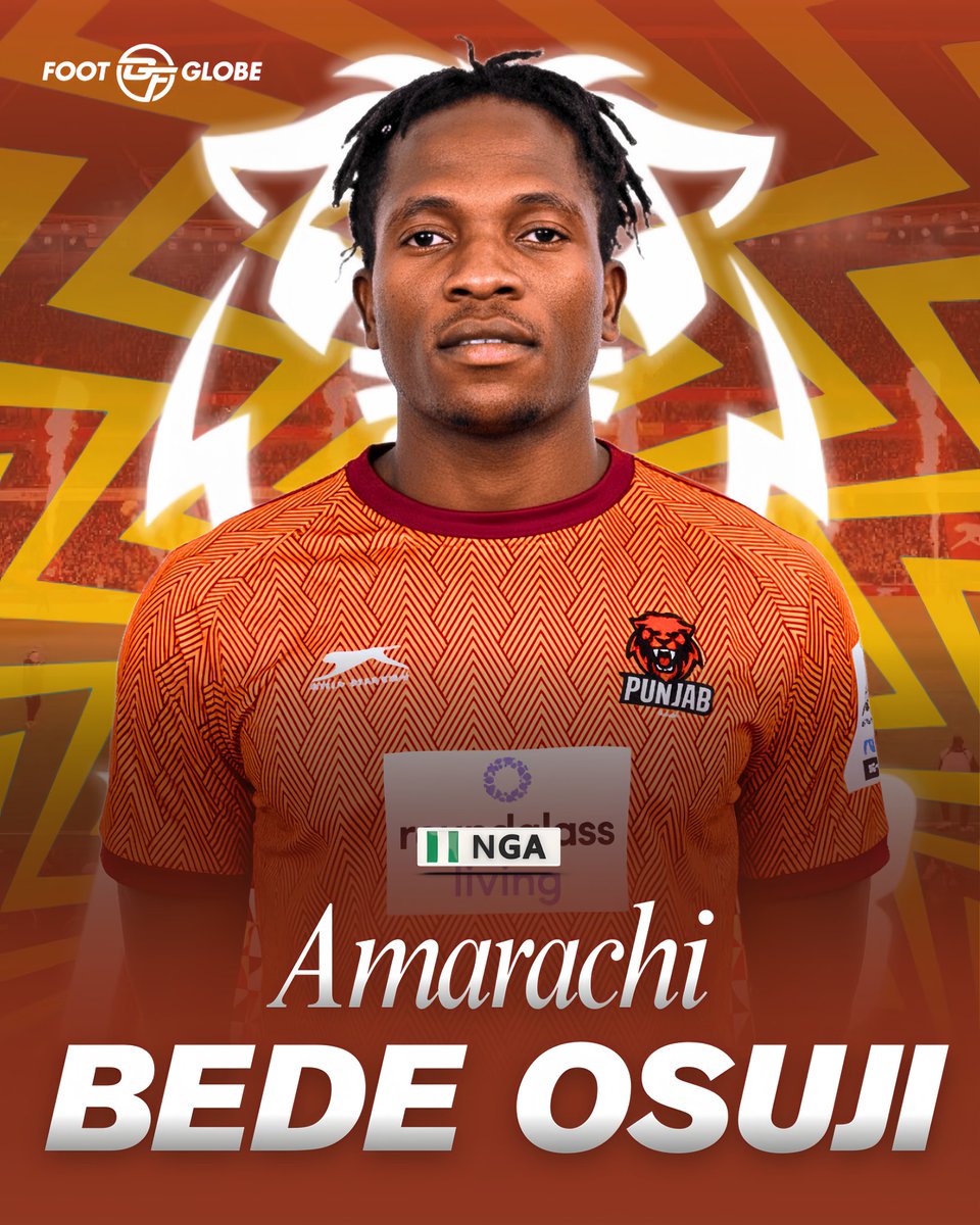 footglobeindia's tweet image. 🚨 𝐎𝐅𝐅𝐈𝐂𝐈𝐀𝐋: Amarachi Bede Osuji joins Punjab FC on a free transfer. ✍️🇳🇬

The 29 y/o forward from Nigeria has signed a one-year contract with the Shers, keeping him at the club until 2026. 📝🔐

#Transfers #ISL #PFC #IndianFootball