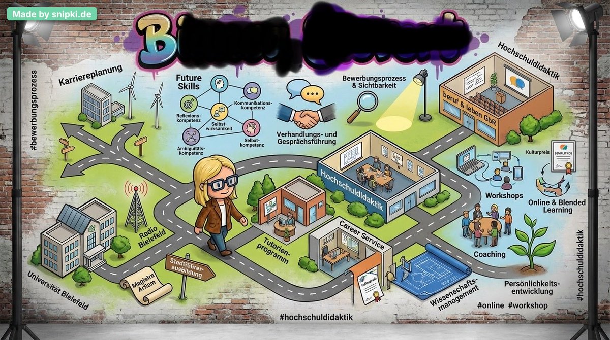 Ich hab mir mit KI im Graffiti Look mal meine „Karriere-Reise“ visualisieren lassen. Mit Stationen und Schwerpunkten (aus meinem LinkedIn Profil).
Bin verliebt in meine Avatar 🥰